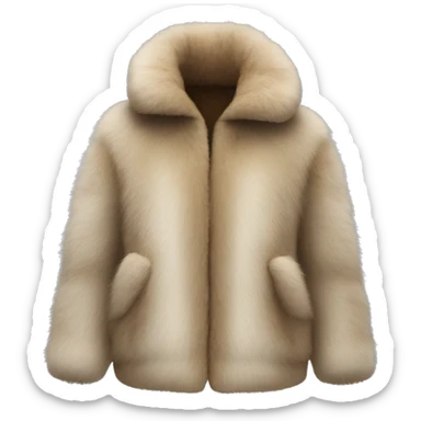 Fur jacket sticker