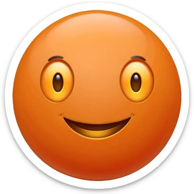 orange BINGO emoji, round, cheerful, with bold letters sticker
