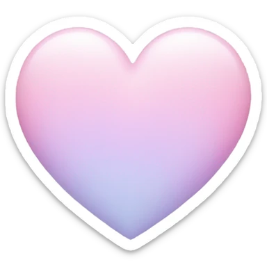 Pastel heart sticker