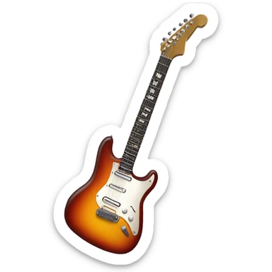 A rockstar emoji where it’s an electric guitar  sticker