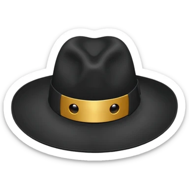 Black hat 🧢 sticker
