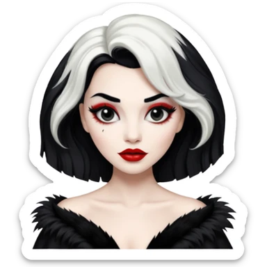 Cruella de vil  sticker