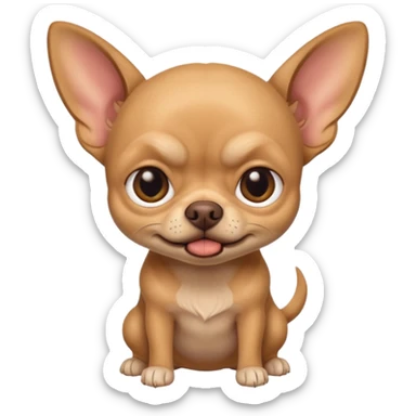 very annoying toothless chihuahua sticker