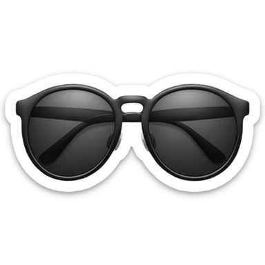 Óculos de sol preto sticker