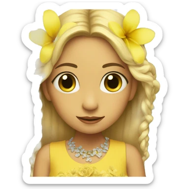 Flores amarillas bonitas sticker