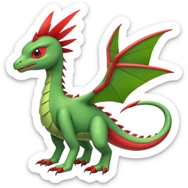 Inteleon-Sceptile-Flygon-Pokémon-Fusion, full body sticker