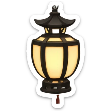 Oriental Latern sticker