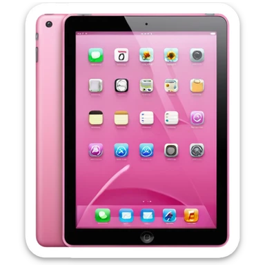 pink ipad sticker