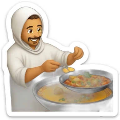 Moroccan eating tagine  sticker