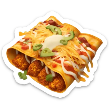 Plate of enchiladas sticker