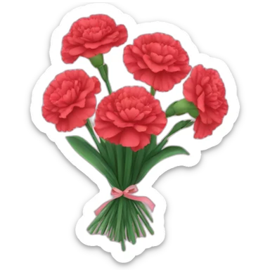 Carnation bouquet  sticker