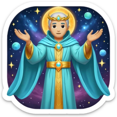 cosmic god sticker