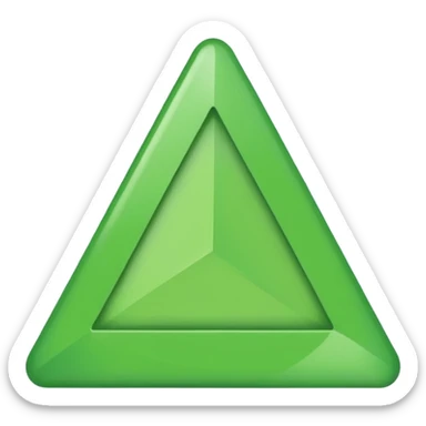 change color to green from red for 🔺 sticker
