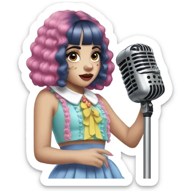 Melanie Martinez singing sticker