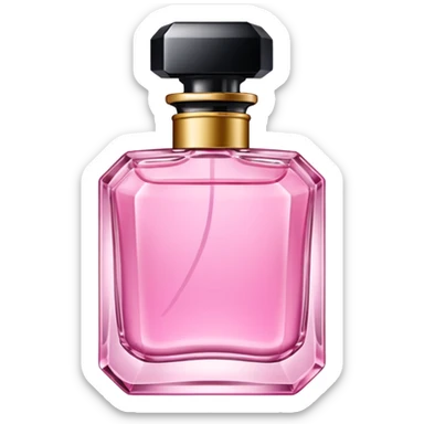 Pink perfume sticker