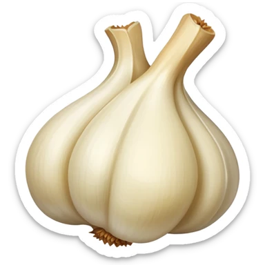 single peeled garlic clove  sticker