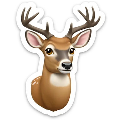 12 point buck sticker