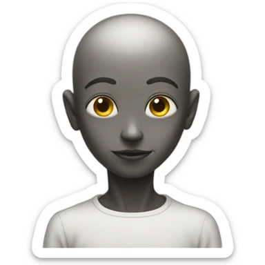 holy alien boy sticker