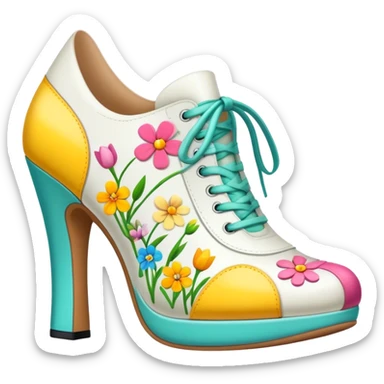 SHOES WITH SPRING sticker