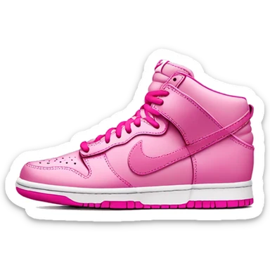 Pink Nike dunks sticker