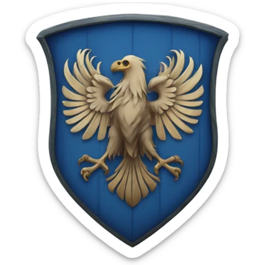 The ravenclaw house crest  sticker