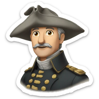 Chancelier allemand rigolant sticker