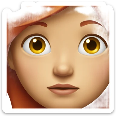 red hair white girl crying sticker