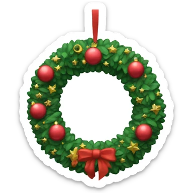 Ornament wreath  sticker