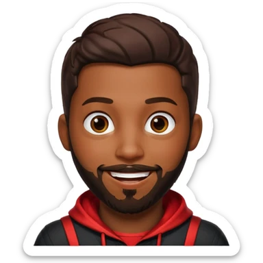Miles Morales with beard sticker