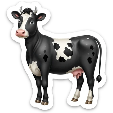 pantomime freisan cow sticker