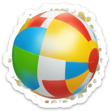 SimpleBeach ball sticker