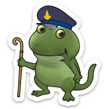 Cane su un coniglio sticker