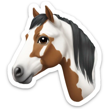 Pinto horse sticker