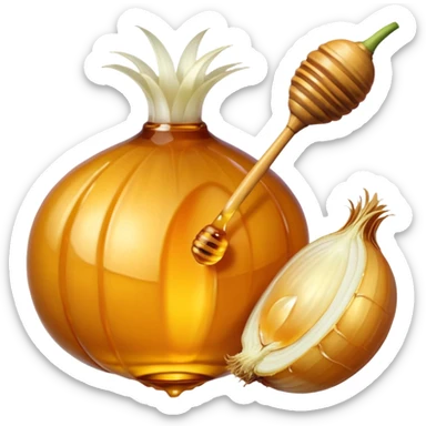 Honey and onion sticker