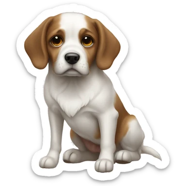Angel dog San Bernardo sticker