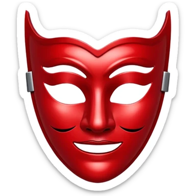 🎭 in red  sticker