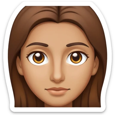 a brown haired lebanese  sticker