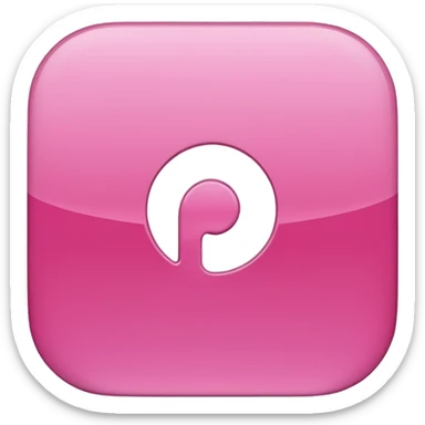 pink pintrest p logo sticker