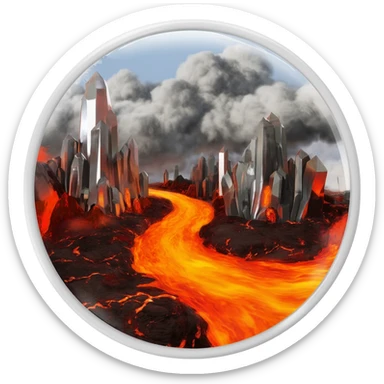 earths inner core sticker