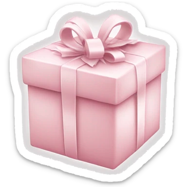 Light pink Christmas gifts under a white Christmas tree  sticker