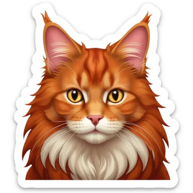 Red Maincoon  sticker