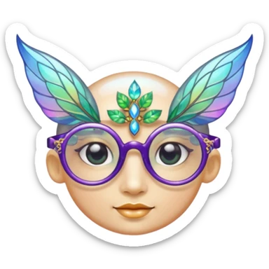glasses with fae sticker
