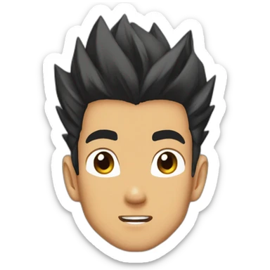 Brown skin Teen gohan super sayain 2 sticker