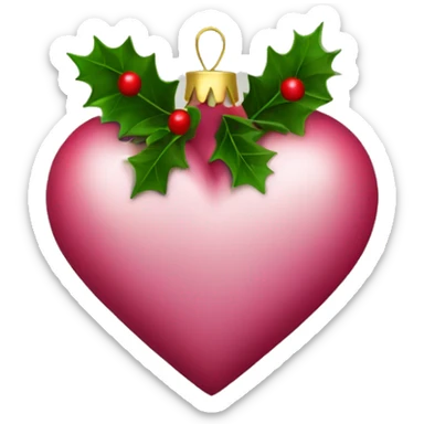 Christmas heart  sticker