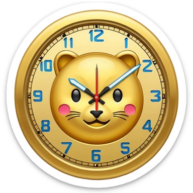 reloj con dolares sticker