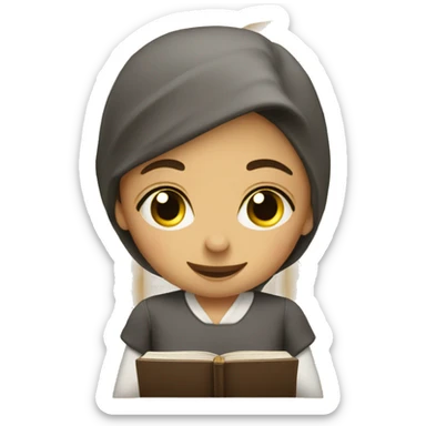 traditional jewish mother standing bible time sticker