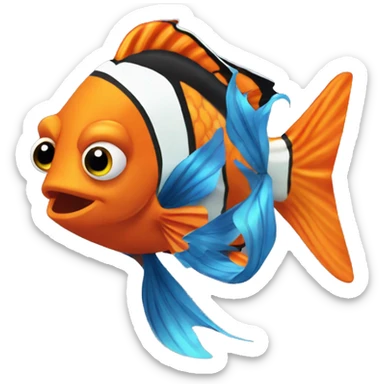 fish nemo streamer sticker