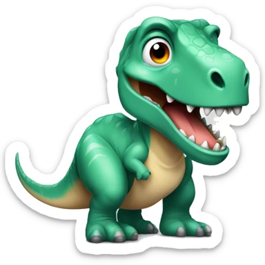 Dinosaure Avec souris sticker