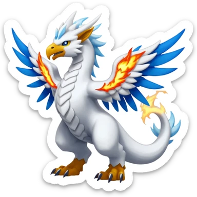 Inteleon-Amaura-Reshiram-Zekrom-Pokémon-fusion (full body) sticker
