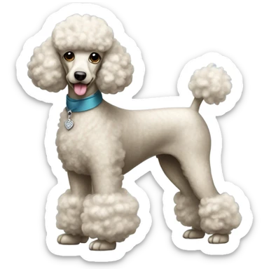 Poodle sticker